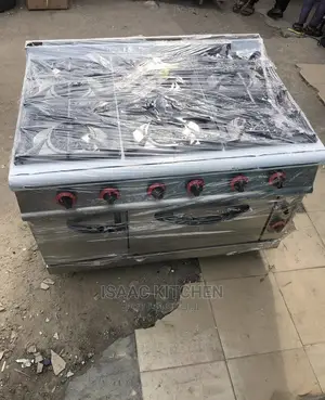 Industrial Kitchen Cooker 6burner With Baking Oven