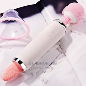 3in1 Big Stick AV Wand Dual Vibrator Tongue Licker Wand