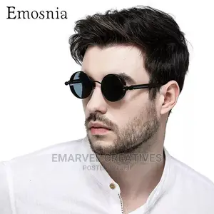 2024 Vintage Round Punk Sunglasses Men Retro Luxury Designer