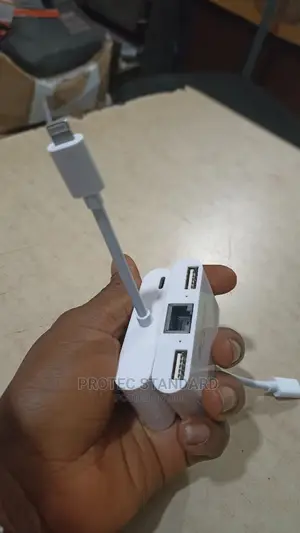 iPhone to RJ45 and USB (Lightening Adapter)