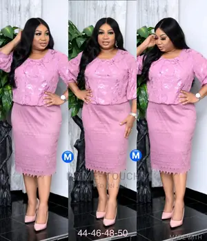 Women's Pink Turkish Plus Size Dress