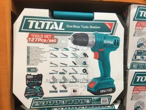 Total Cordless Drill 12V With 127pcs Tool KIT Set