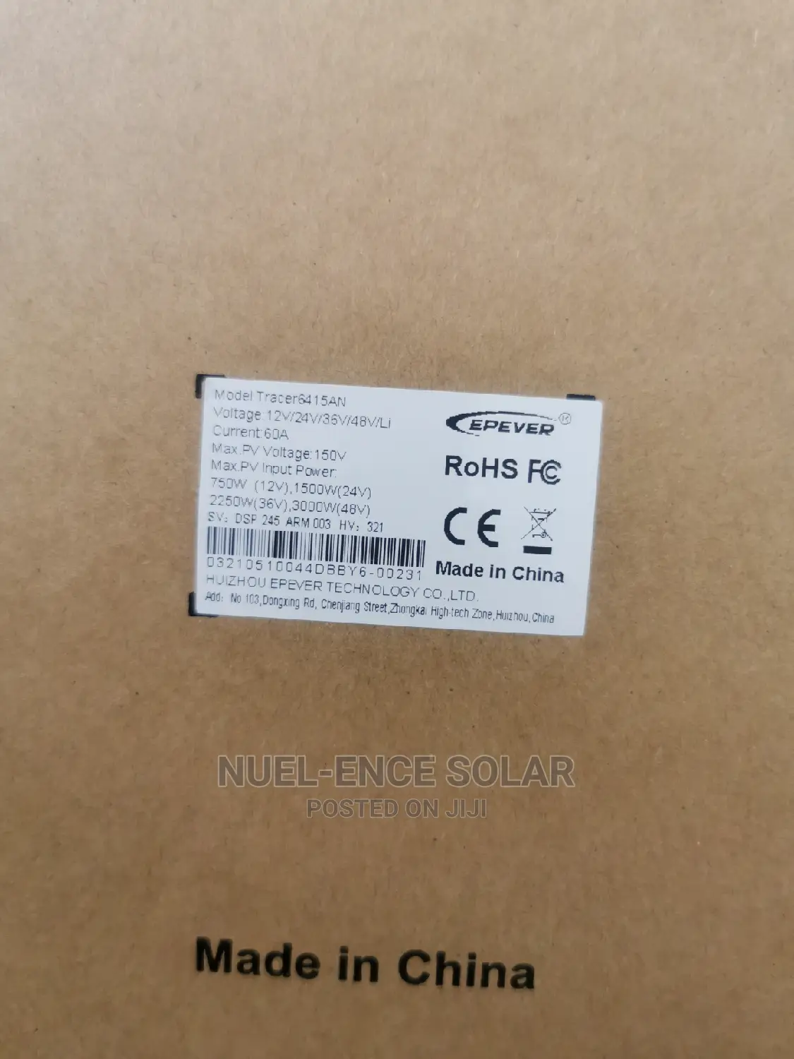 60ah 48v MPPT Epever Solar Charge Controller
