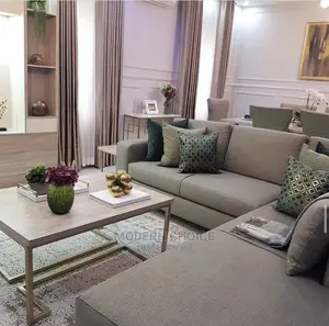 L-Shaped Sofa With Single Seater Accent Chair