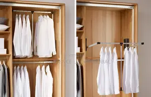 Pull Down Cloth Hanger Wardrobe Hardware Accessories