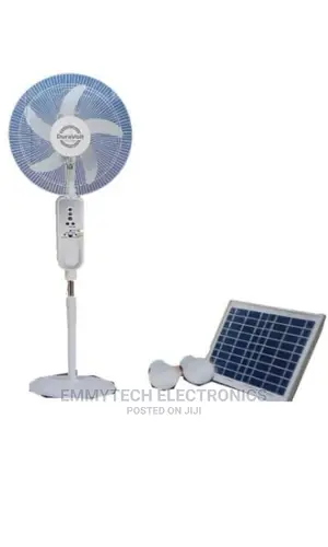 Duravolt 16inches Rechargeable Solar Fan