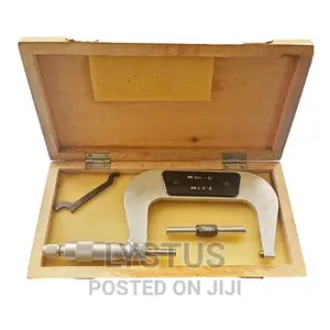 75-100mm Outside Micrometer 0.01mm Graduations in Wooden Cas
