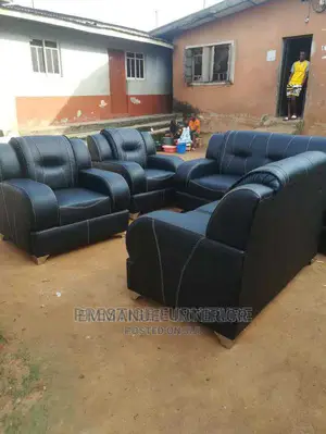 A 7 Seater Sofa, Made With Quality Leather