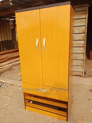 A Mini Wardrobe With Shoe Rack