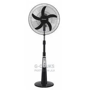 Century 16 Rechargeable Fan+Remote+LED Light -BLACK