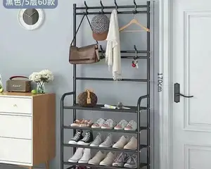 Multifunction 2in1 Bag Hanger and Shoe Rack