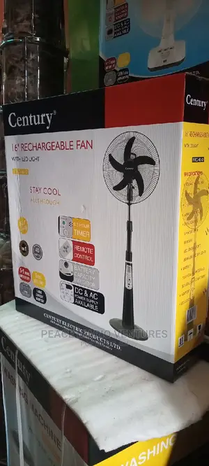 Original Century Rechargeable Fan 16" With 1 Year Warranty.