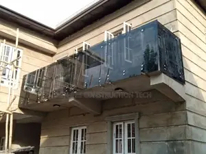 Gray Glass Handrail