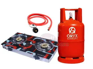 12kg Gas Cylinder + Cooker + Hose and Regulator With Clips