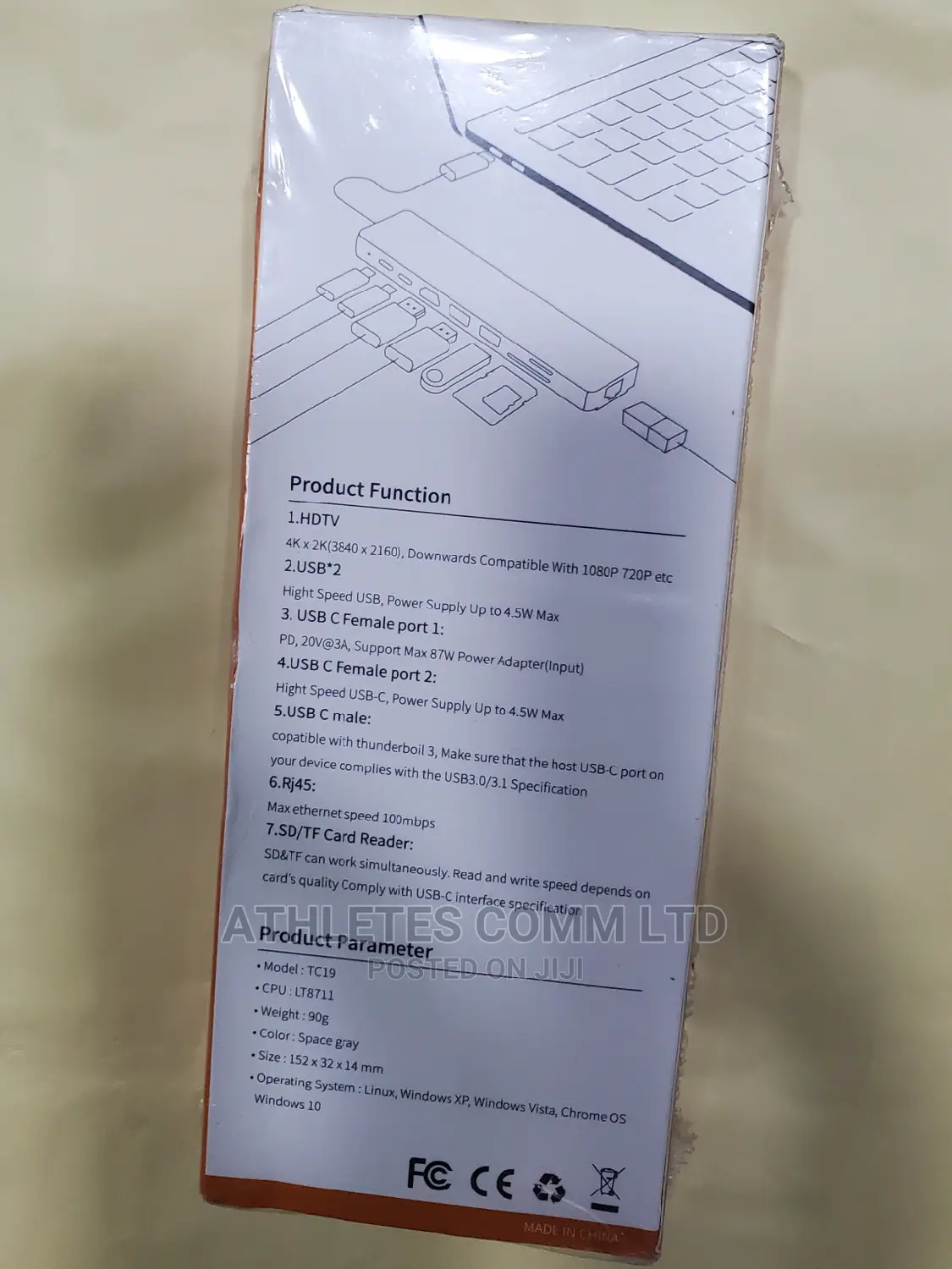 Type C 8 in 1 Multifunction Adpter