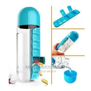 Pill Organizer With Water Bottle