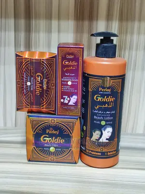 Perley Goldie Beauty Lotion, Serum, Face Cream, Soap, 4in1
