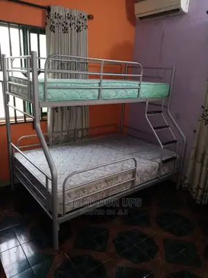 Trio Metal Bunk Bed for Kids With All Round Safety Guard