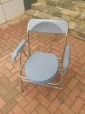 Foldable, Portable Adjustable Mobile Commode Chair