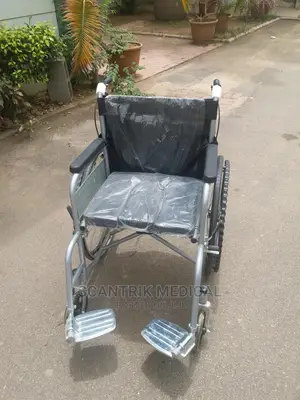 Black Manual Wheelchair- Non Foldable