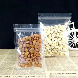 - Transparent Zip Lock Plastic Mylar Bag 50pcs