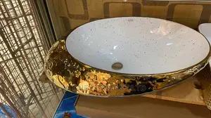 Gold Cabinet Basin