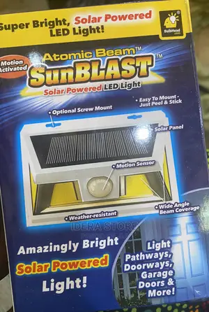 Solar Powered Led Light Atomic Beam Sun Blast