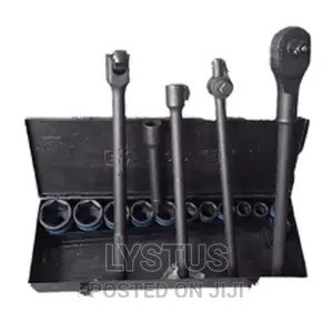 QV618BM 18pcs 3/4′′ Dr. Socket Set Black Phosphate Finish