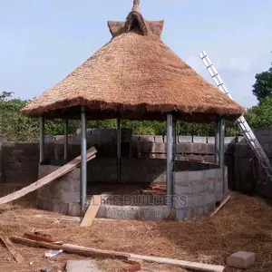 Round Portable Bush Bar Gazebo Hut
