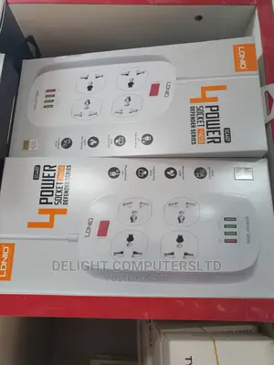 LDNIO 4 Socket Surge Protector + 4 USB Adapter