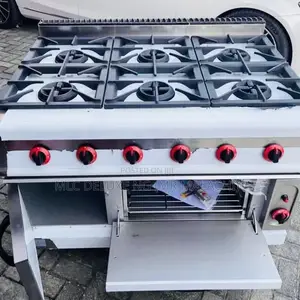 Western Professional 6 Burners Kitchen GAS Cooker With Oven