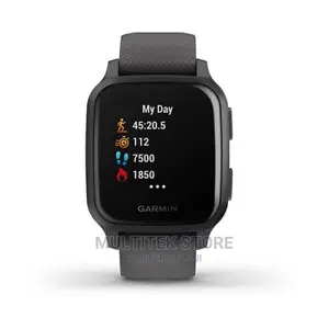 Garmin Venu Sq - Slate Aluminium Bezel With Silicone Band