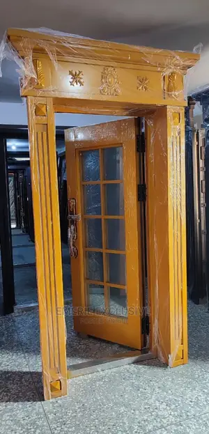 3ft: Copper Glass Door With Ark and Pillars