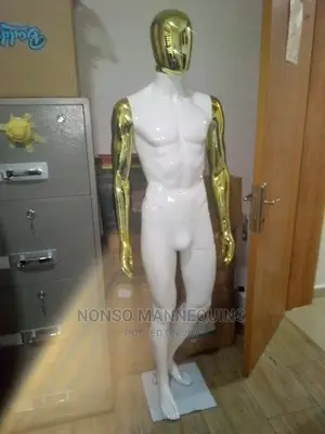 Sf Gold And White Body Male Full Mannequin