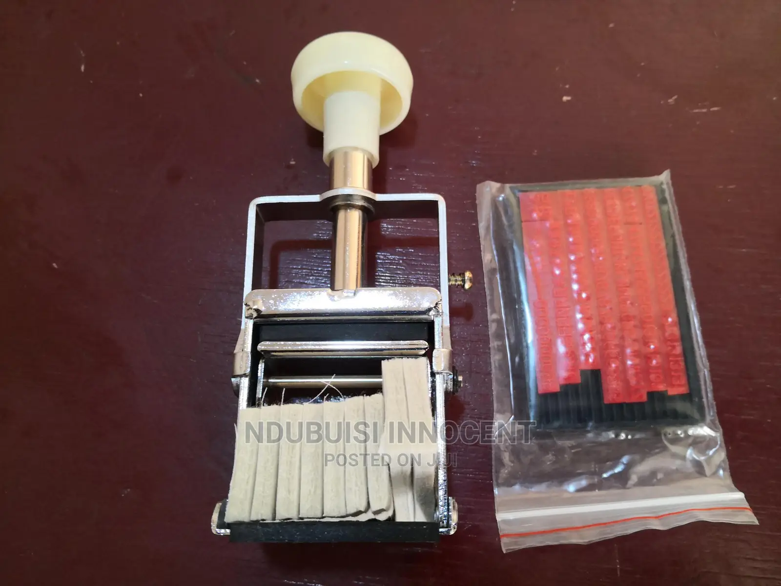 Hand Stamping Coding.