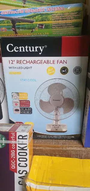Century Rechargeable 12" Table Fan
