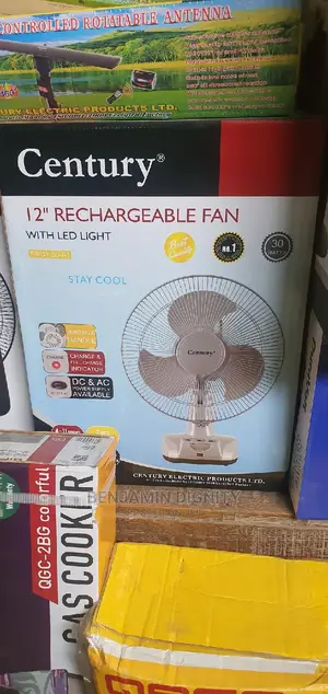 Century Rechargeable 12" Table Fan