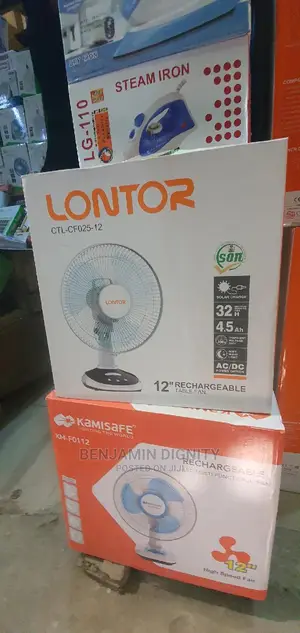 Rechargeable Table Fan. .