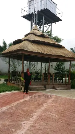 Multi Layer Roof Quality Bush Bar Gazebo Hut