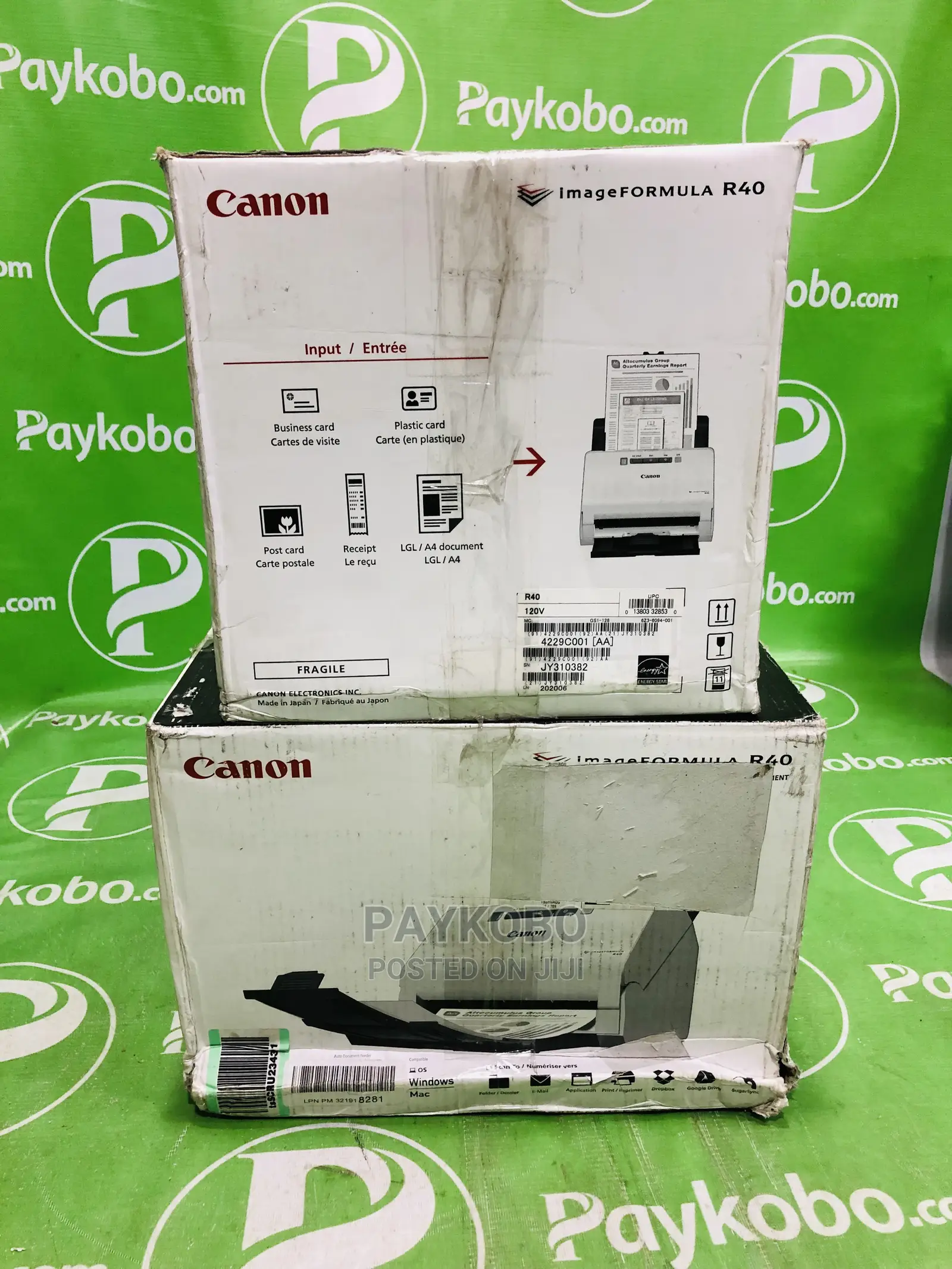 Canon Imageformula R40 Document Scanner