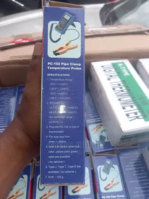 Pipe Clamp Temperature Probes Digital Thermometer