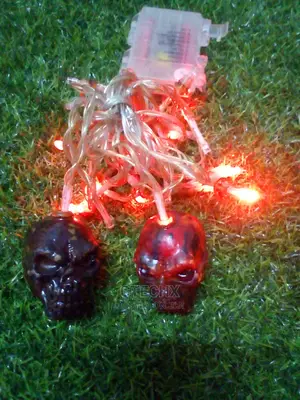 Halloween Skeleton Skull String Lights 12ft