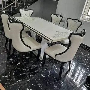 White Marble Dining Set