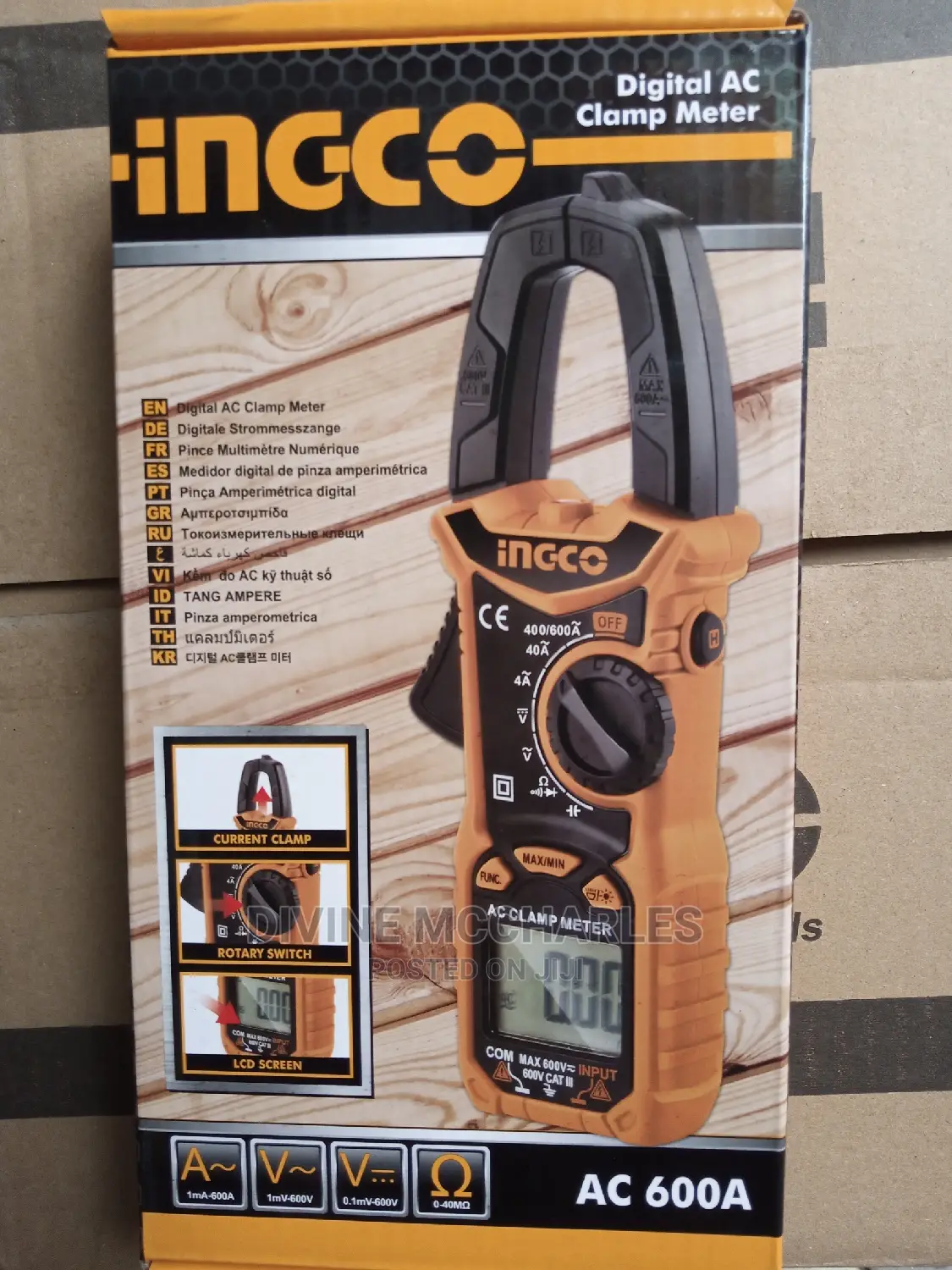 Ingco Clamp Meter Voltage: 600 Volts