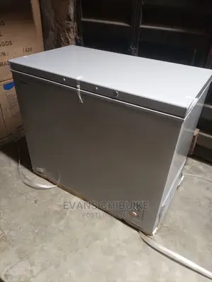 It's a Brand New Hisens Freezer 249 Liters Silver Color