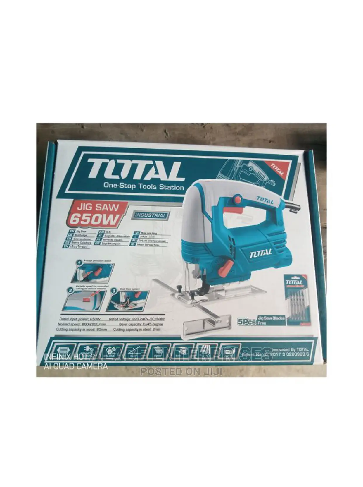 Total 650W Jigsaw Machine