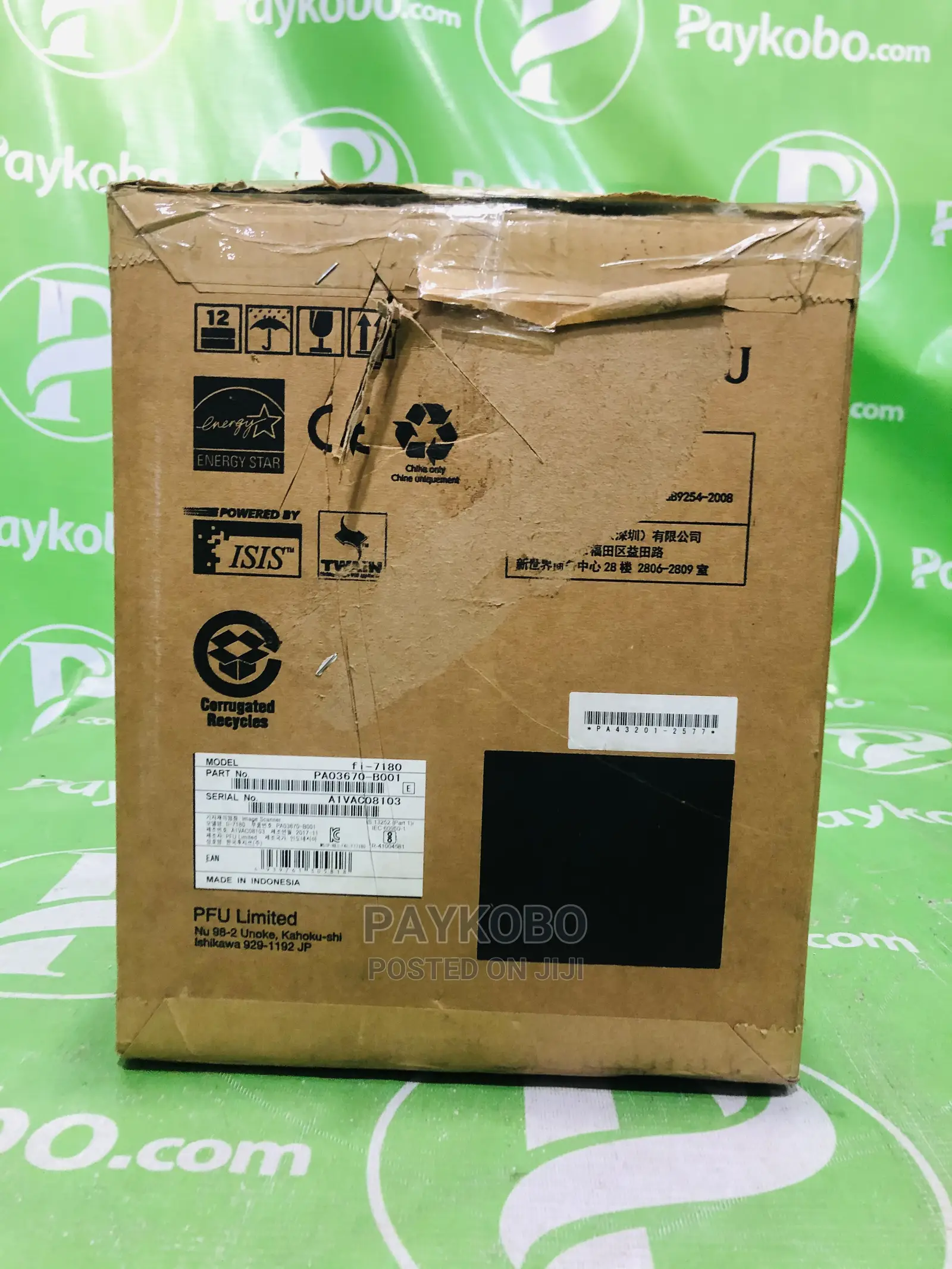 Fujitsu Fi-7180 Image Document Scanner
