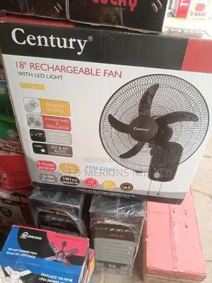 Century Rechargeable Wall Fan 18"