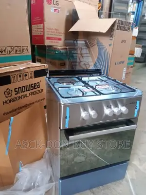 Maxi 60by60 Size 3burner 1 Electric Gas Cooker Oven