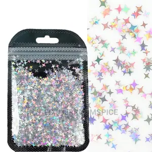 Laser Sequins Star Nail Art Glitter Star Nail Art Decoration